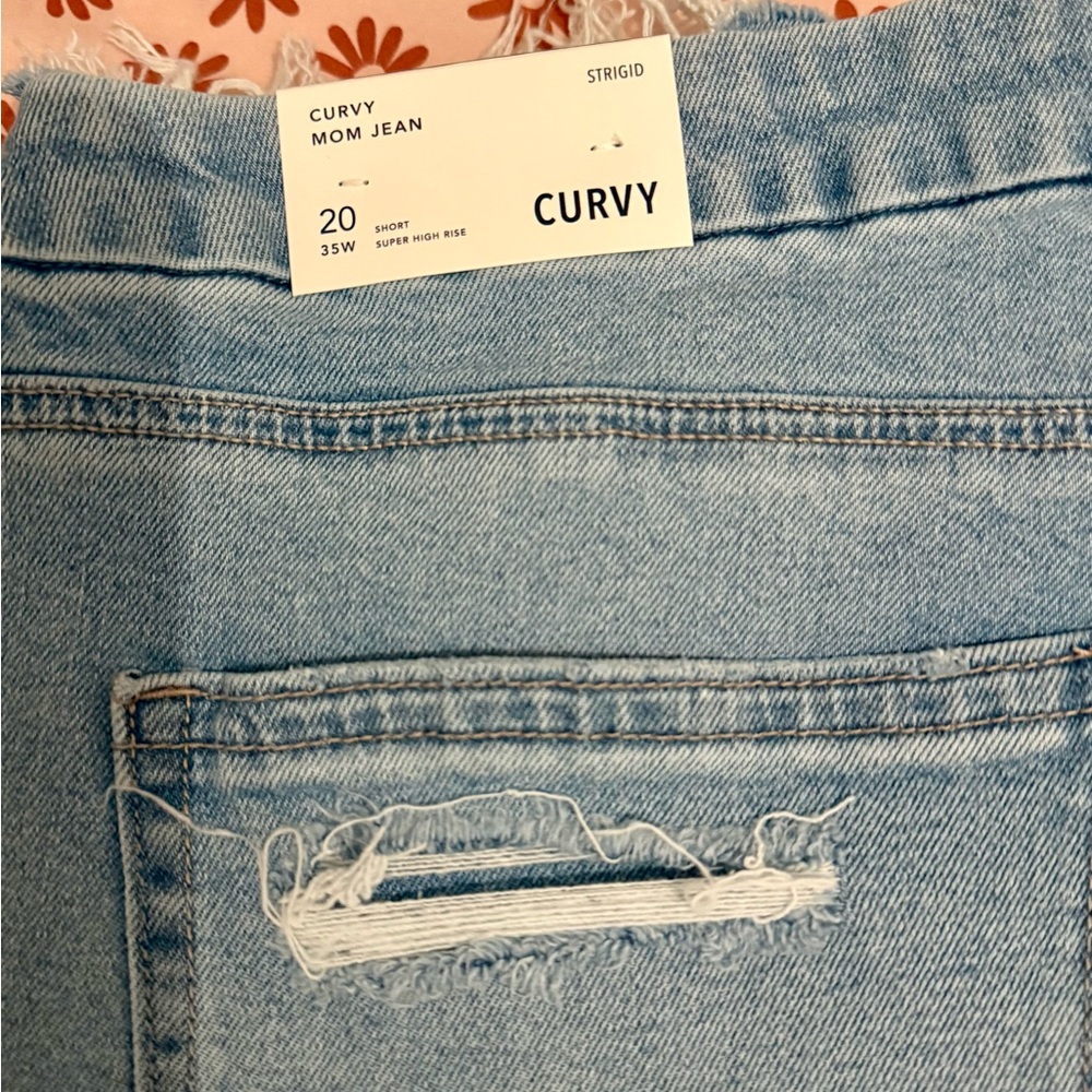 American Eagle Outfitters Curvy High Rise Light Blue Jeans